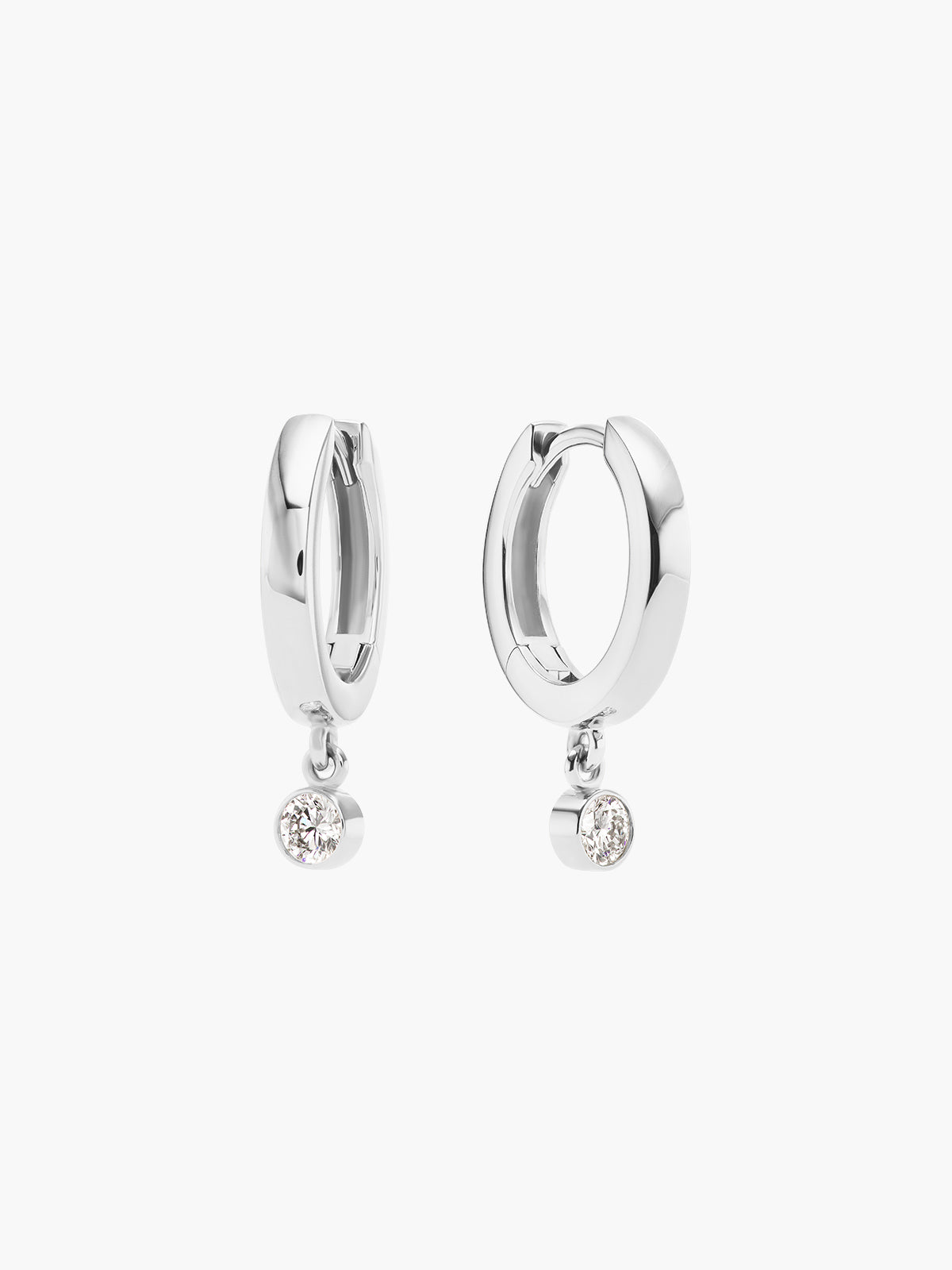 Diamond Dangle Huggies Diamond Dangle Huggies