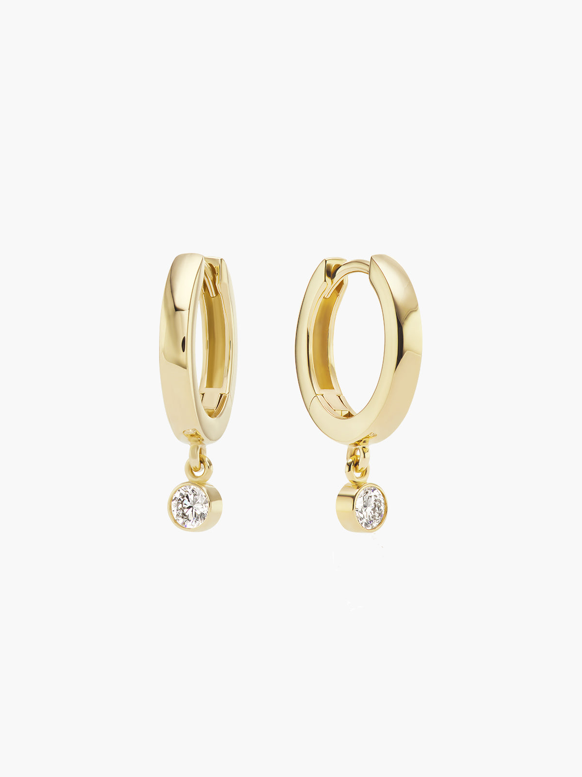 Diamond Dangle Huggies Diamond Dangle Huggies