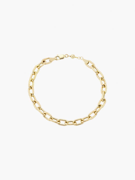 Thick Elongated Link Bracelet