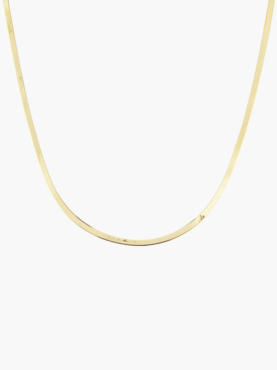 Liquid Gold Herringbone Necklace