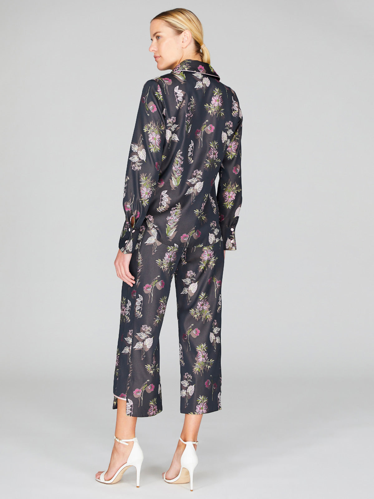 Watercolor Botanic Classic Collared Button Down Shirt | Pink Combo Watercolor Botanic Classic Collared Button Down Shirt | Pink Combo