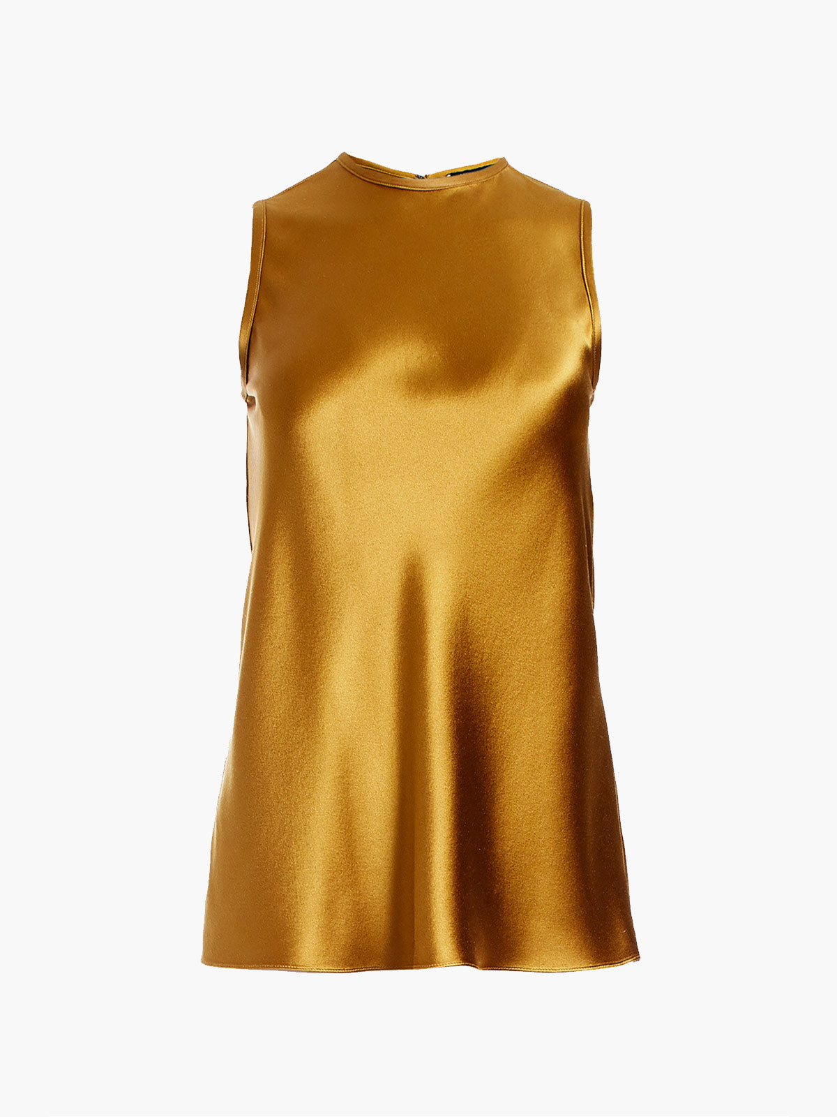 Satin Crew Neck Bias Tank | Plantation Satin Crew Neck Bias Tank | Plantation