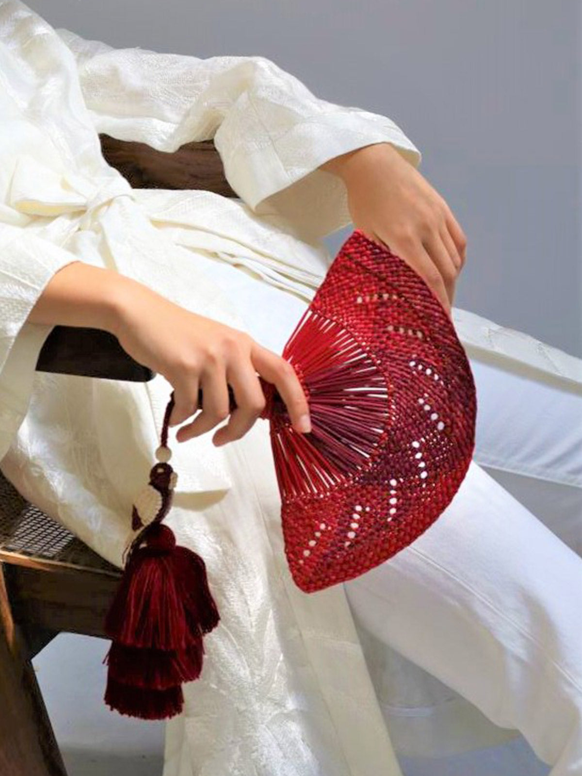 Alas Fan | Red Alas Fan | Red - Fashionkind