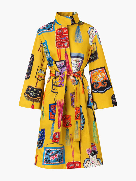 Carteras Chinas Blanca Gabardine Coat