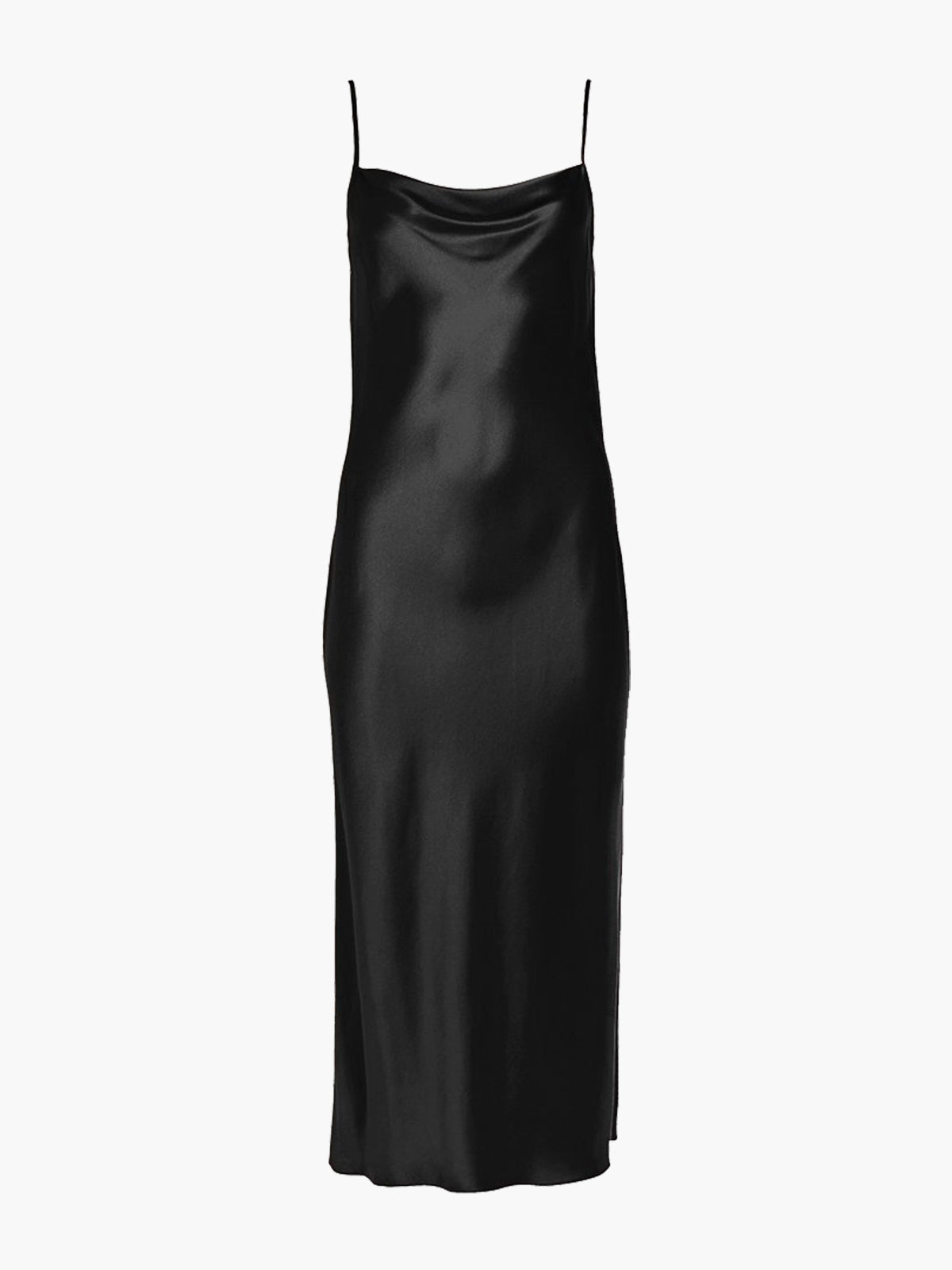 Draped Spaghetti Strap Midi Dress