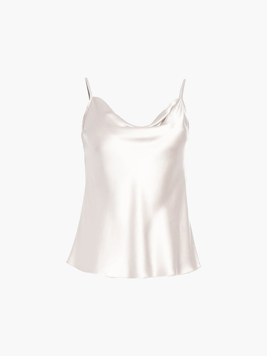 Draped Spaghetti Strap Cami | Pearl