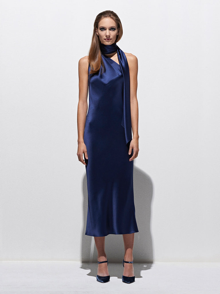 One Shoulder Bias Dress With Scarf | Juniper | Fashionkind