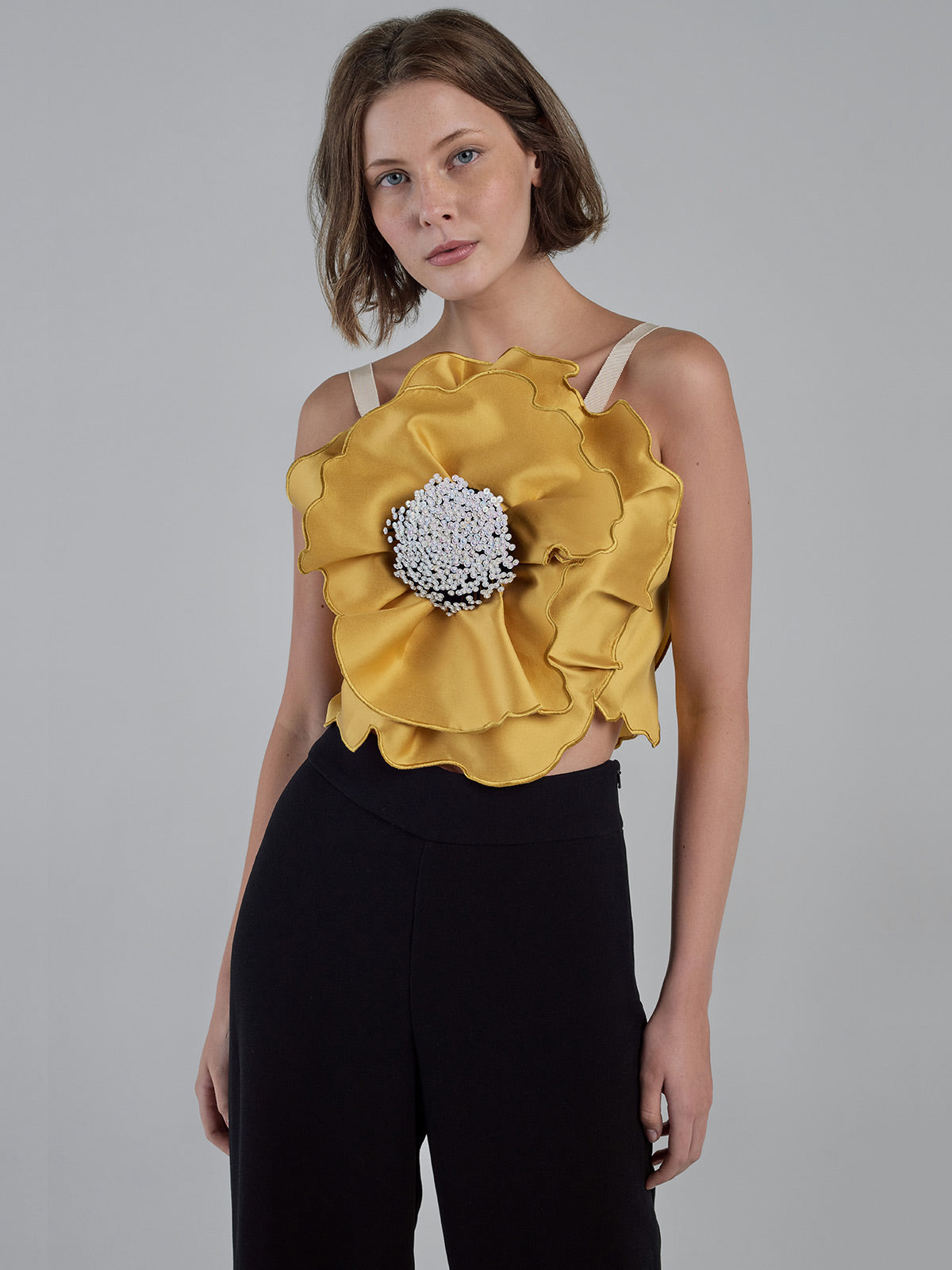 Poppy Top | Yellow Poppy Top | Yellow - Fashionkind