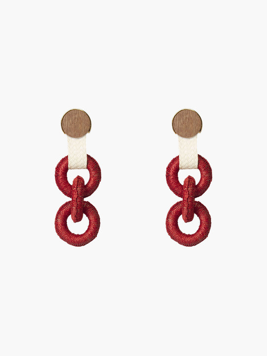 Maguey Earrings | Coral