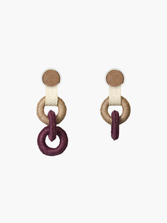 Maguey Earrings | Prune