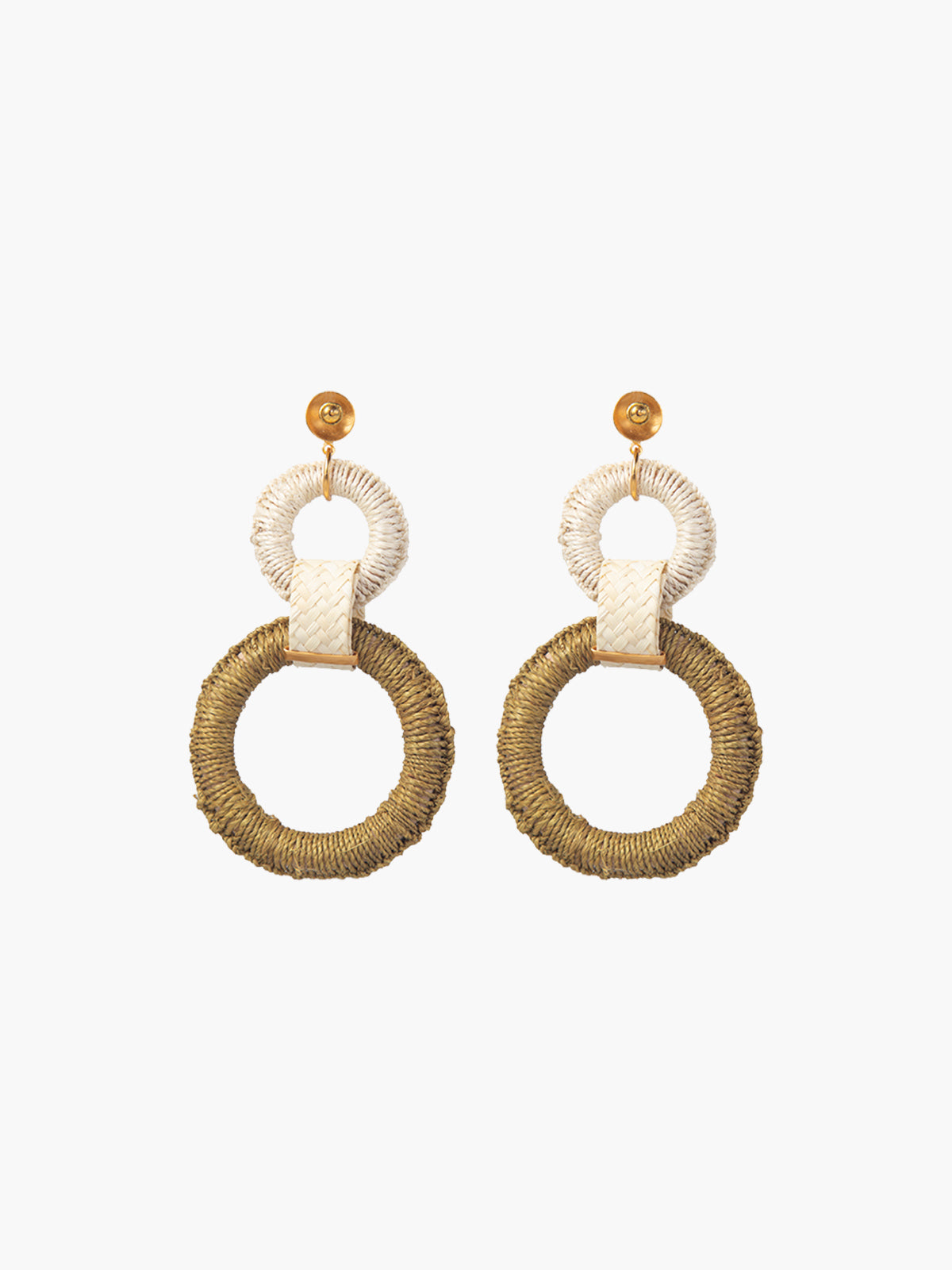 Double Maguey Hoops | Jungle Double Maguey Hoops | Jungle - Fashionkind