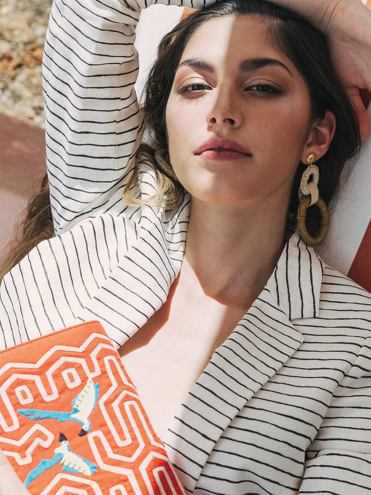 Double Maguey Hoops | Jungle Double Maguey Hoops | Jungle - Fashionkind