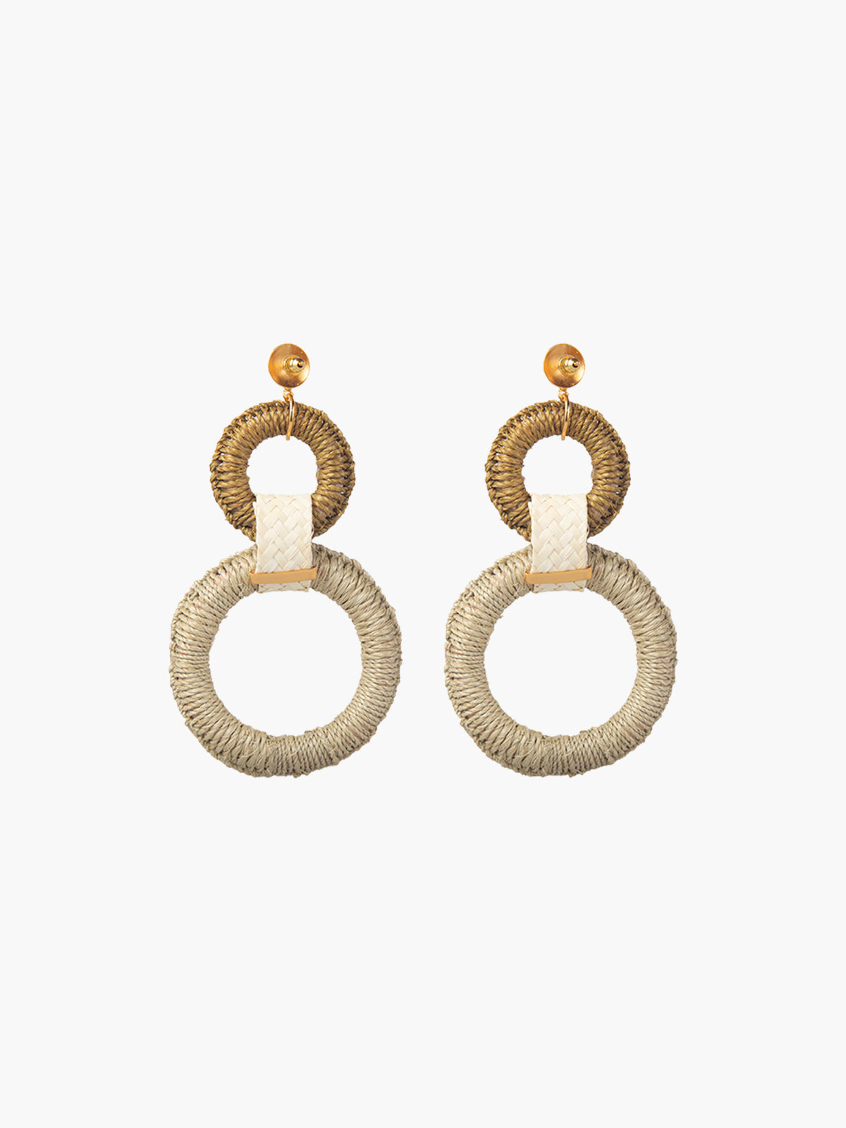 Double Maguey Hoops | Seafoam Double Maguey Hoops | Seafoam - Fashionkind