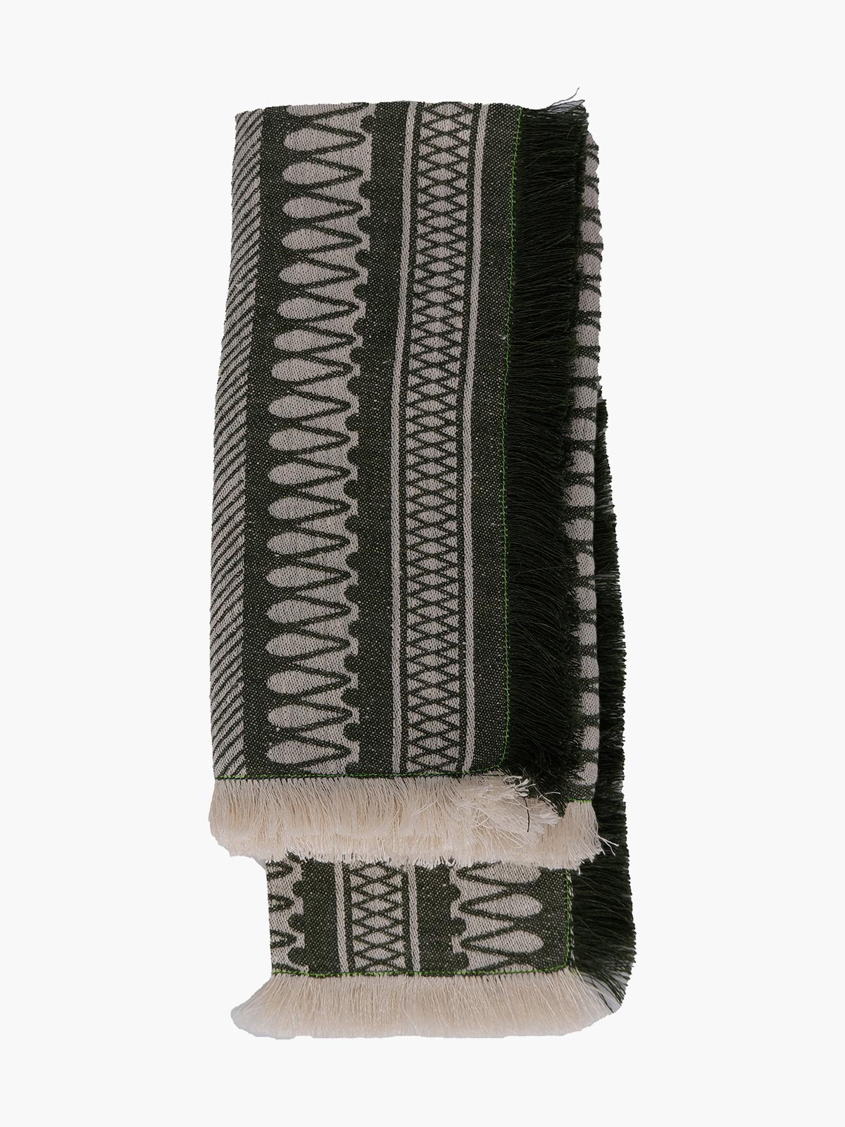 Linen Damask Cesta Set of 2 Linen Napkins | Verde Giunglia Linen Damask Cesta Set of 2 Linen Napkins | Verde Giunglia