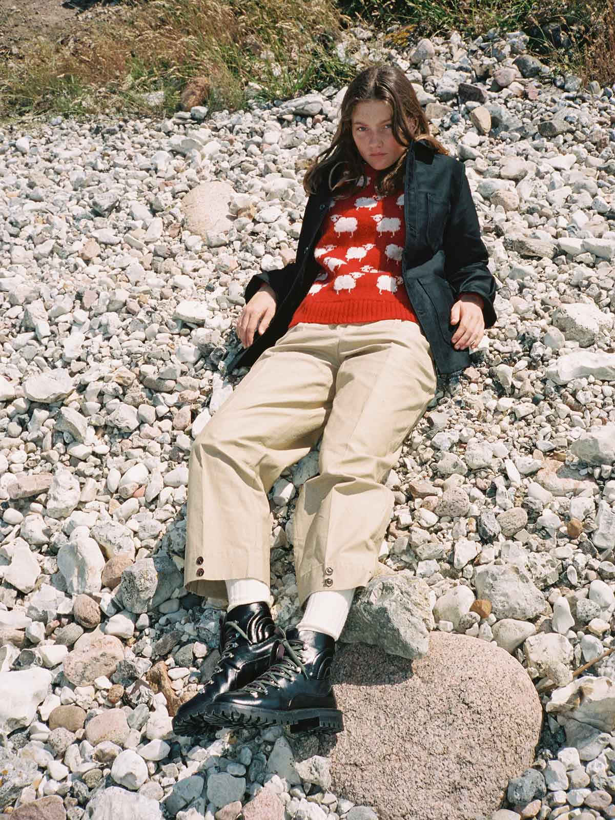 Slalom Boots | Black Semi Patent Calfskin Slalom Boots | Black Semi Patent Calfskin