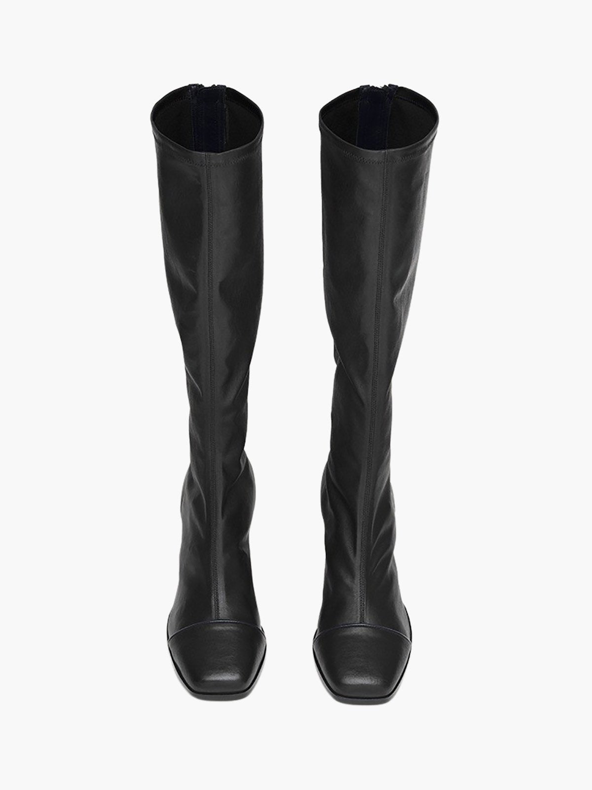 Twist Boots | Black Stretch Nappa Twist Boots | Black Stretch Nappa