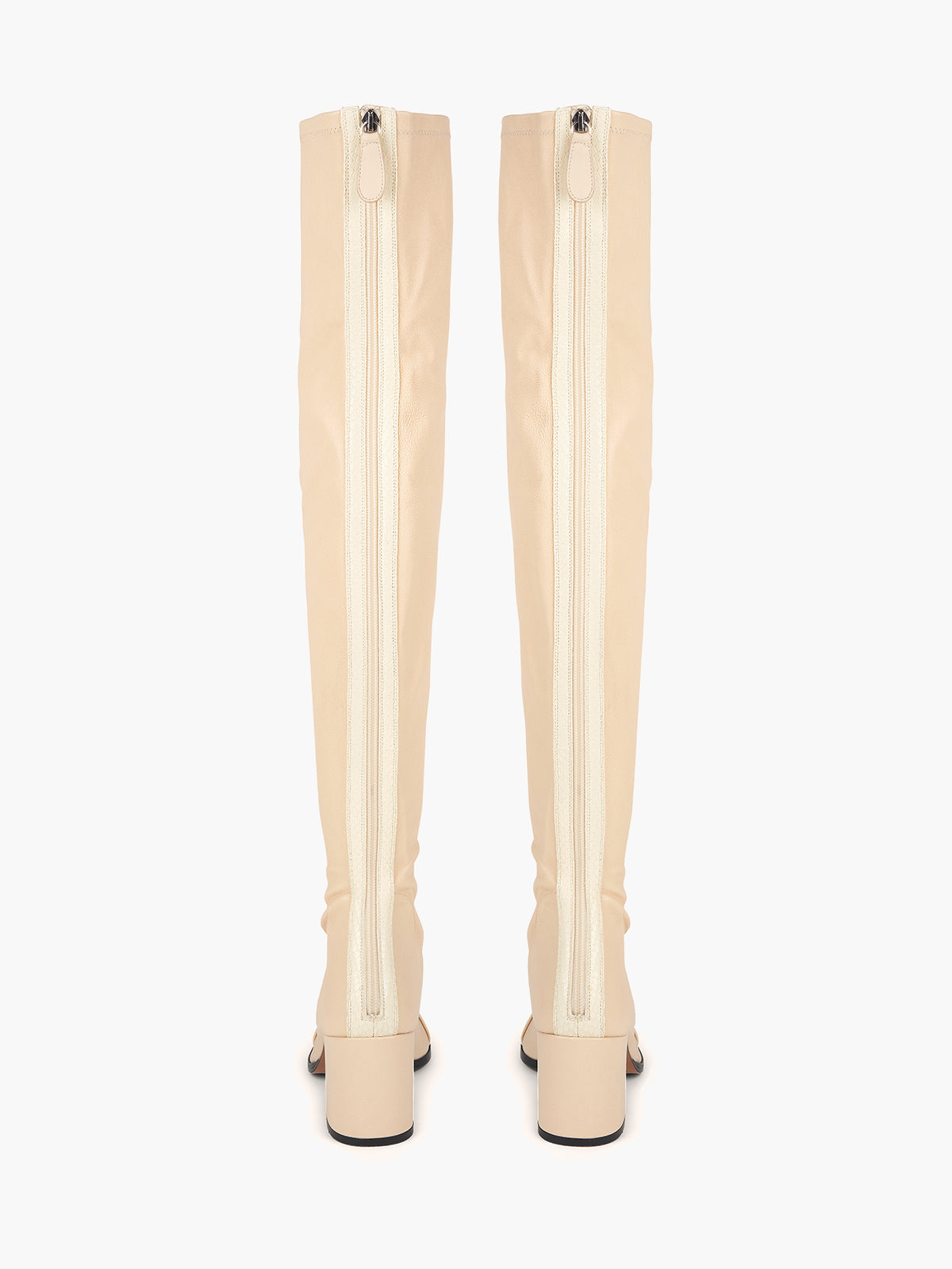 Whisper Over the Knee Boots | Nappa Stretch Pompeii White Whisper Over the Knee Boots | Nappa Stretch Pompeii White