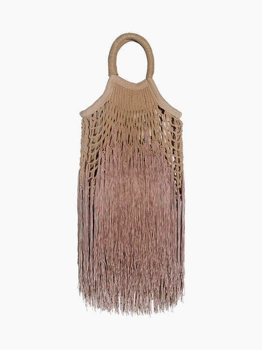 Mini Fringe Bag | Caramel