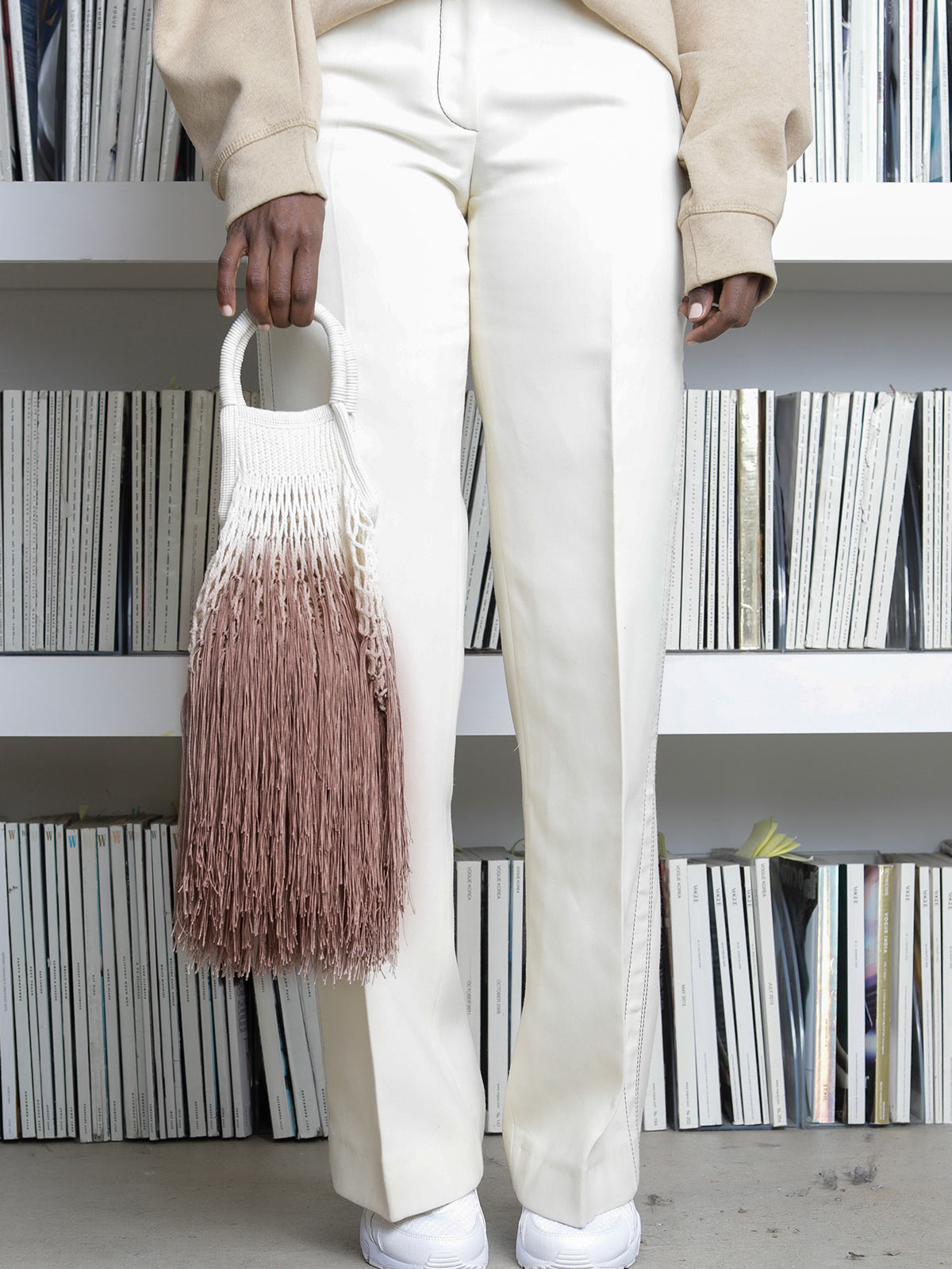 Mini Fringe Bag | Ombre Tan - Fashionkind