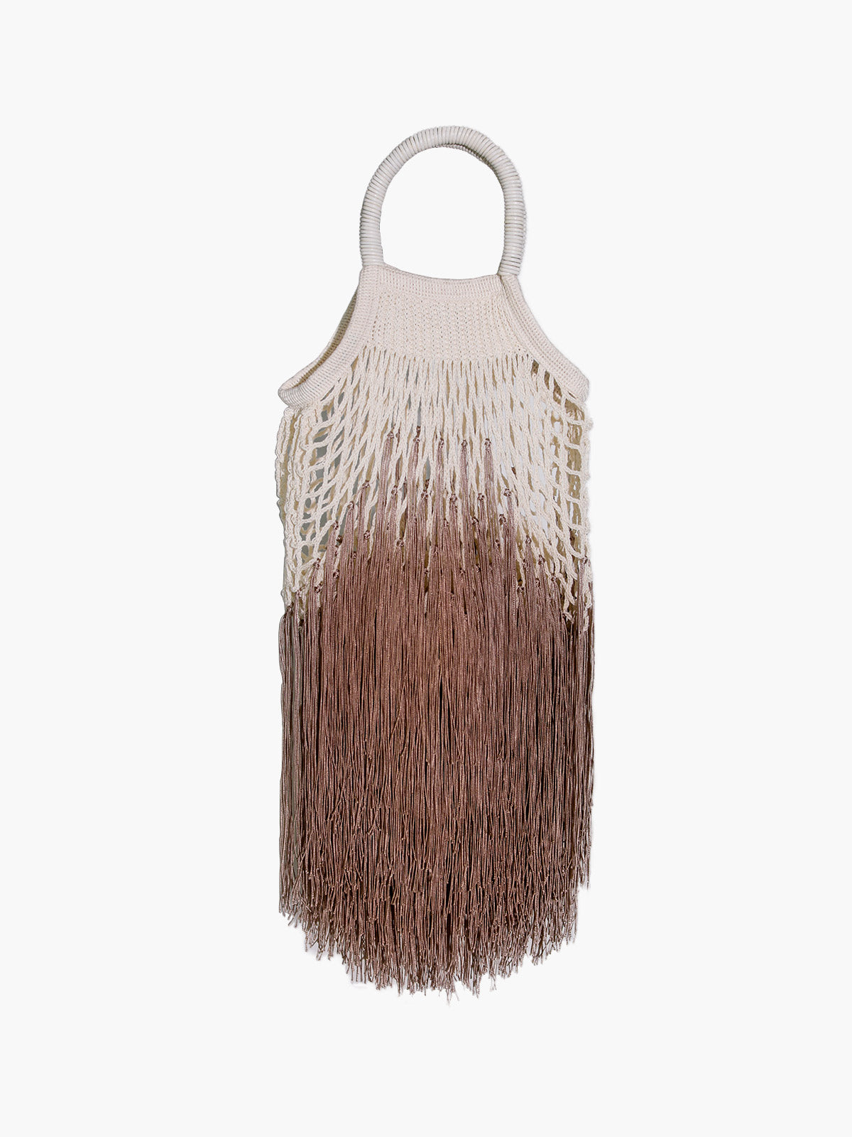 Mini Fringe Bag | Ombre Tan - Fashionkind