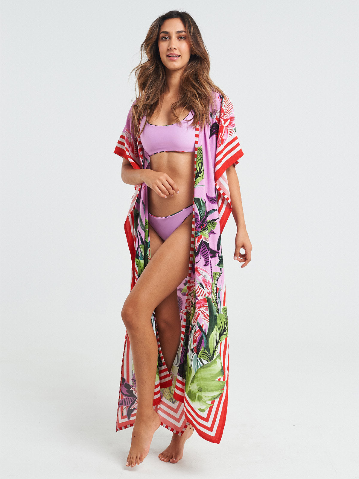 Long Kimono | Hawaiian Lily Long Kimono | Hawaiian Lily