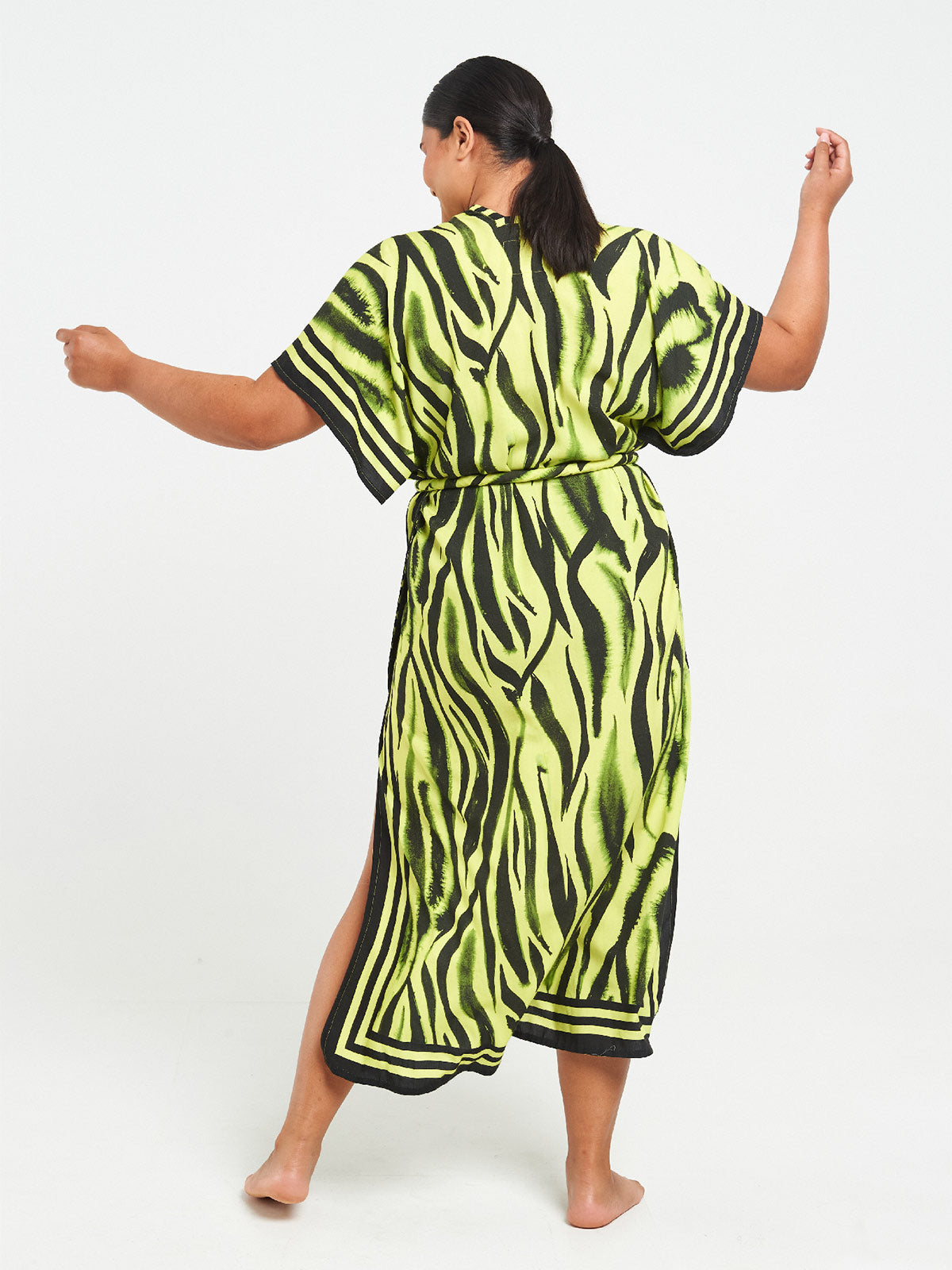 Long Kimono | Neon Zebra Long Kimono | Neon Zebra