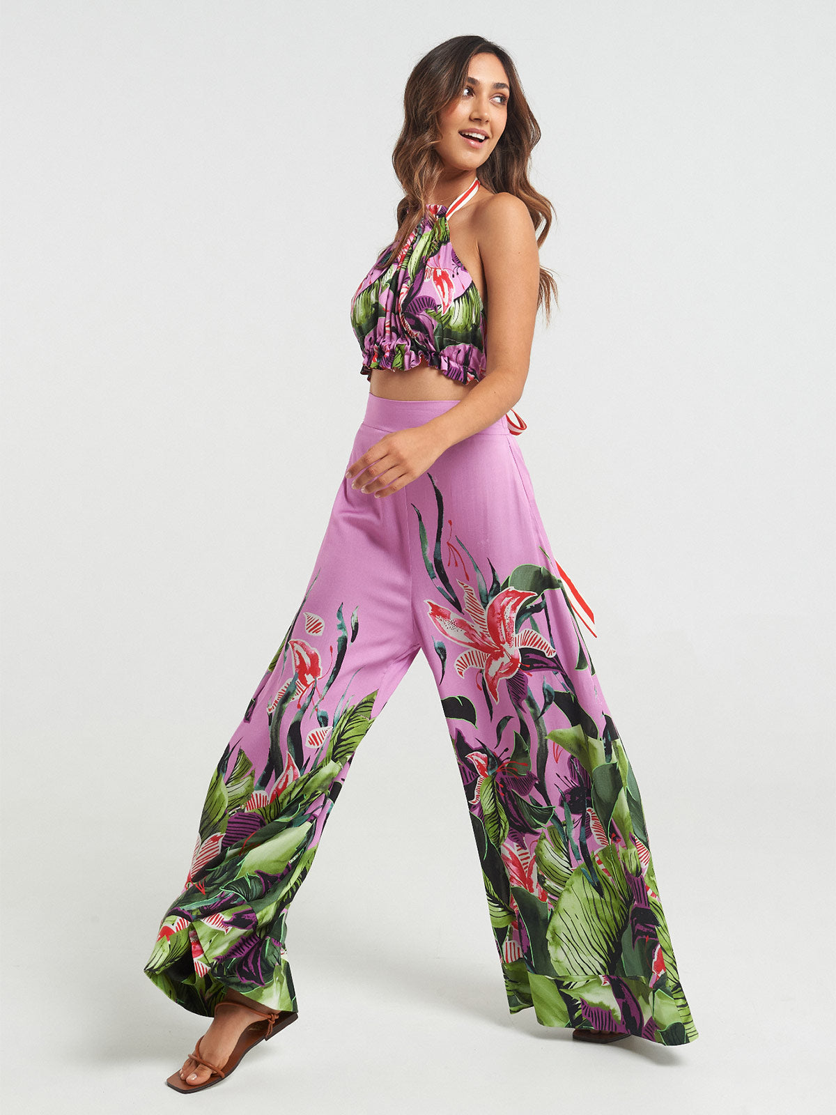 Palazzo Pants | Hawaiian Lily Palazzo Pants | Hawaiian Lily