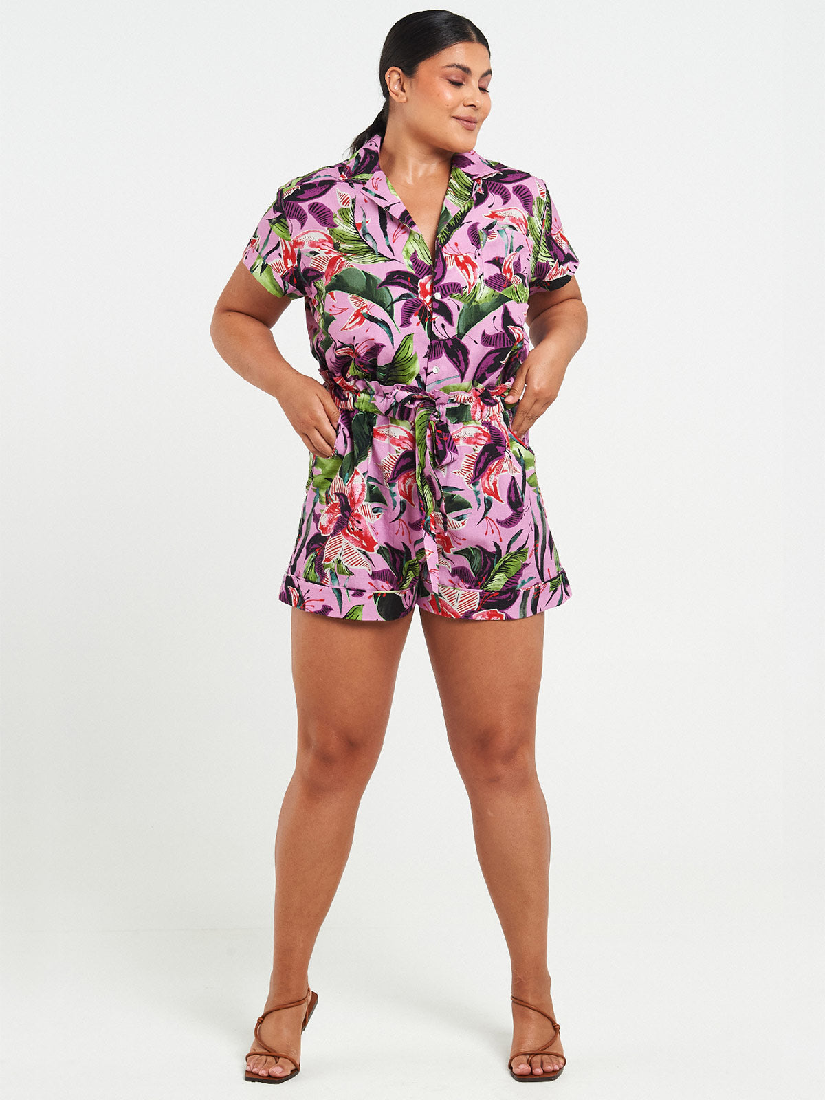 Paper Bag Shorts | Hawaiian Lily