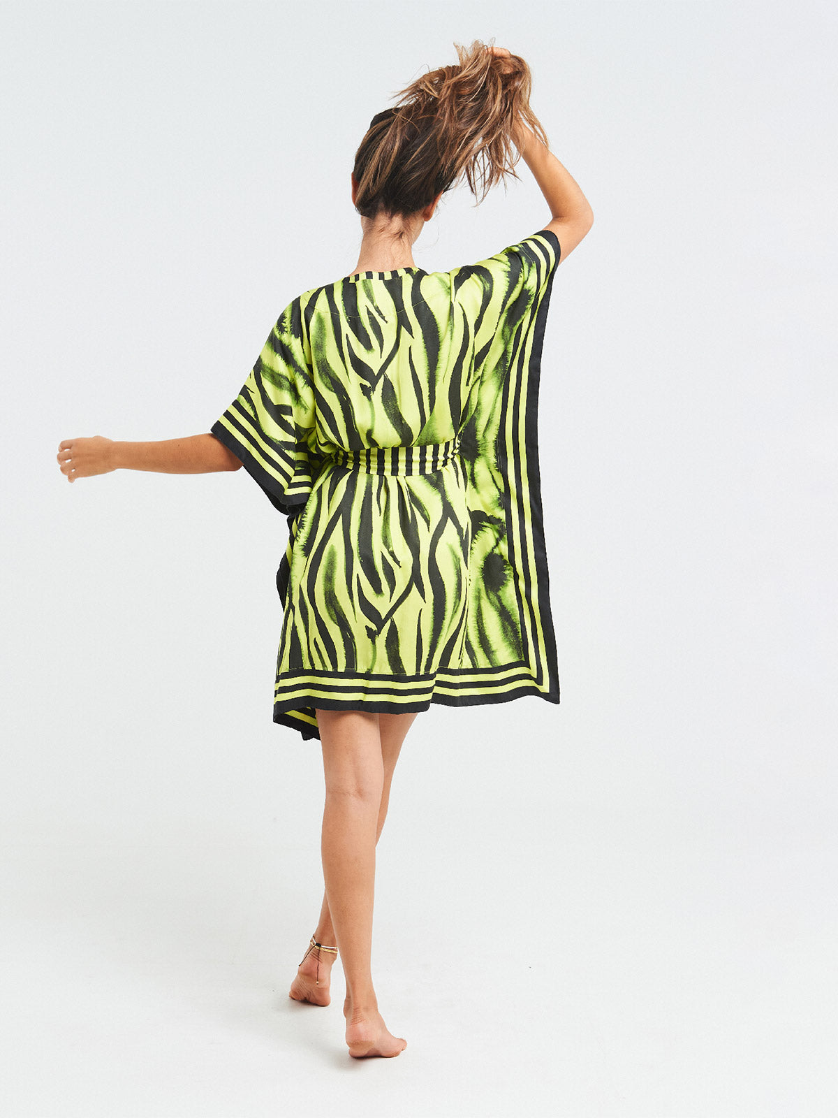 Short Kimono | Neon Zebra Short Kimono | Neon Zebra