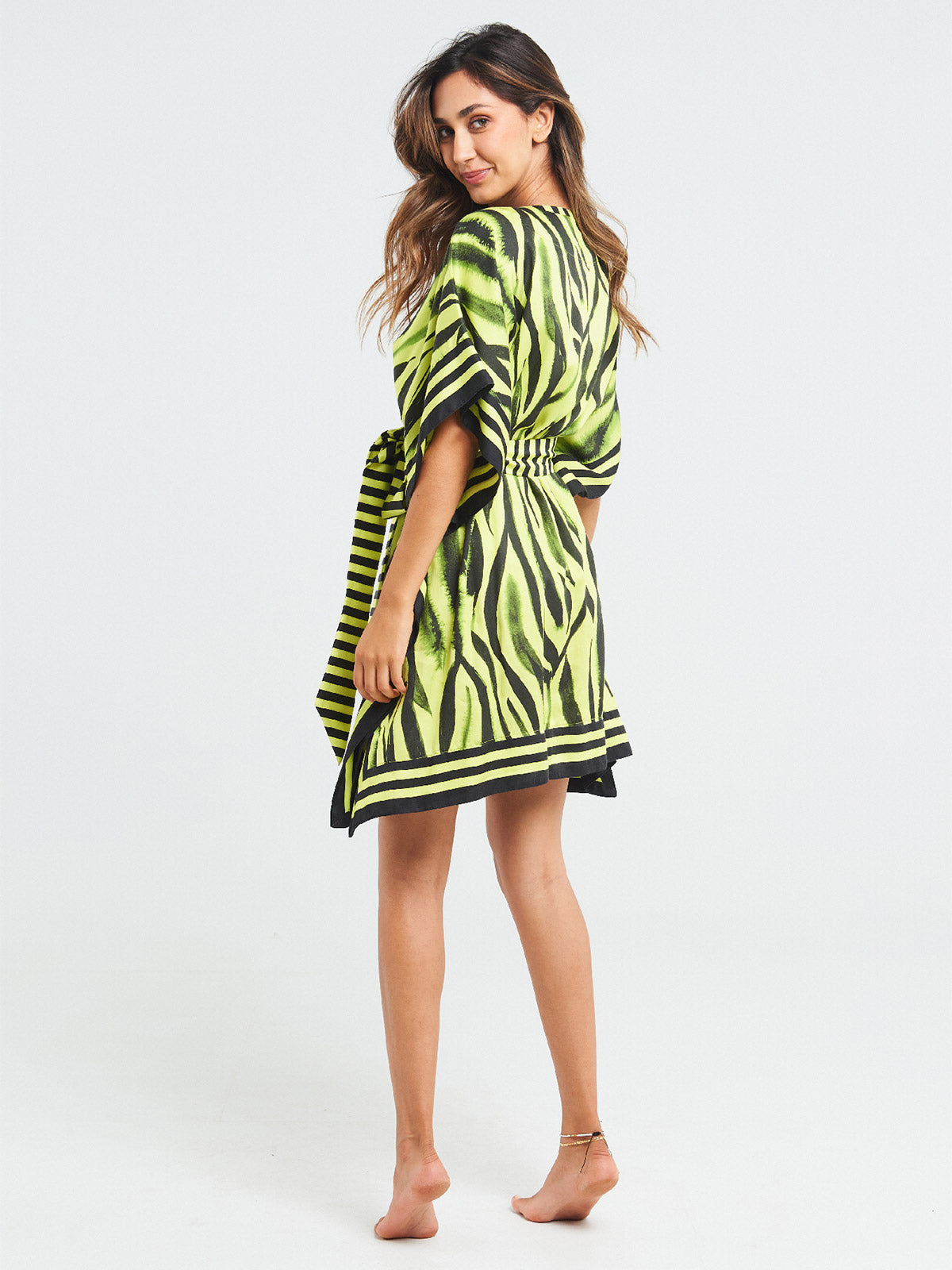 Short Kimono | Neon Zebra Short Kimono | Neon Zebra