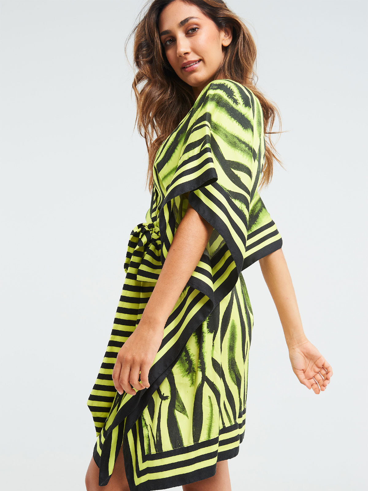 Short Kimono | Neon Zebra Short Kimono | Neon Zebra