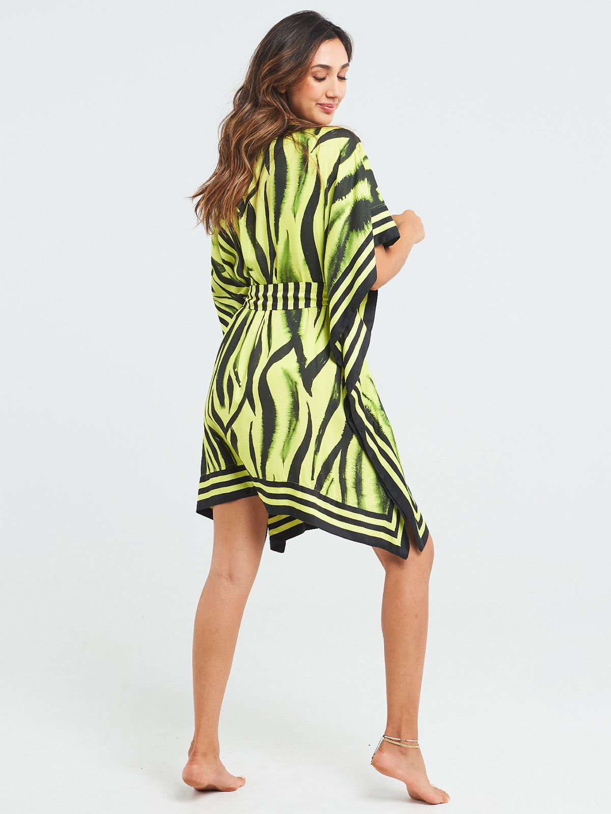 Short Kimono | Neon Zebra Short Kimono | Neon Zebra