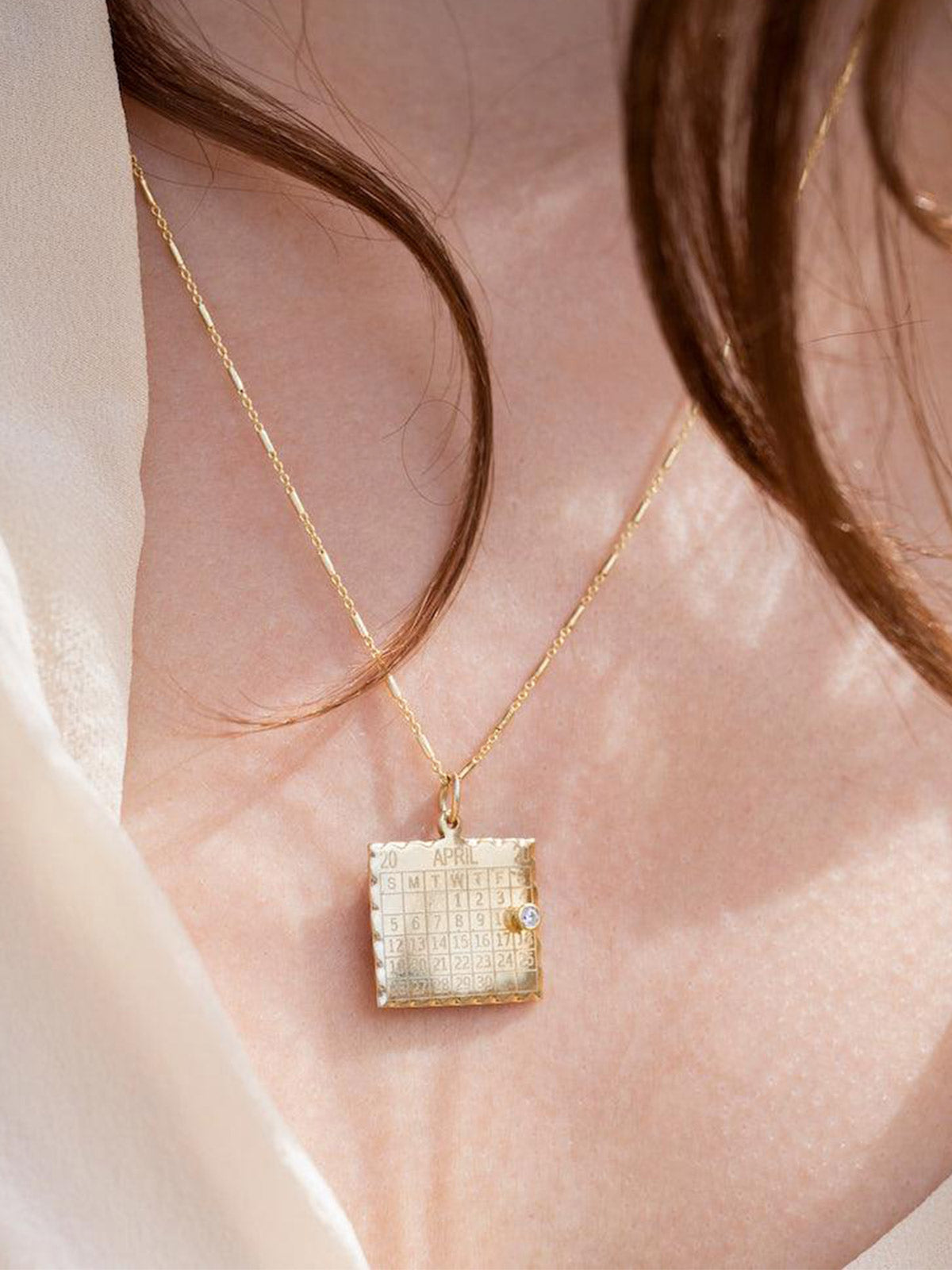 Single Date 1960s Calendar Charm | Single Sided Single Date 1960s Calendar Charm | Single Sided