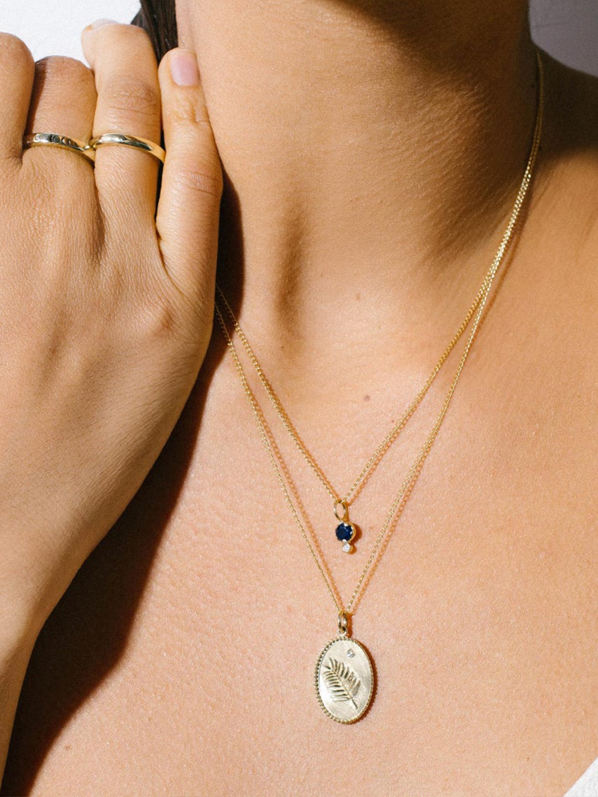 Token Necklace | Palm Leaf Token Necklace | Palm Leaf