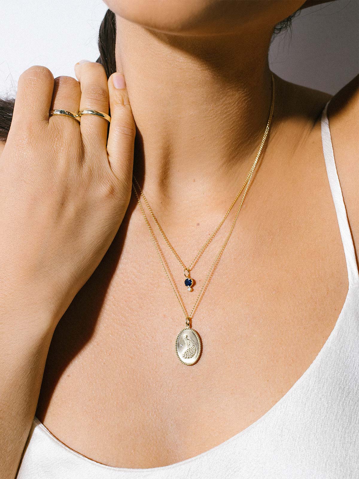 Token Necklace | Peacock Token Necklace | Peacock