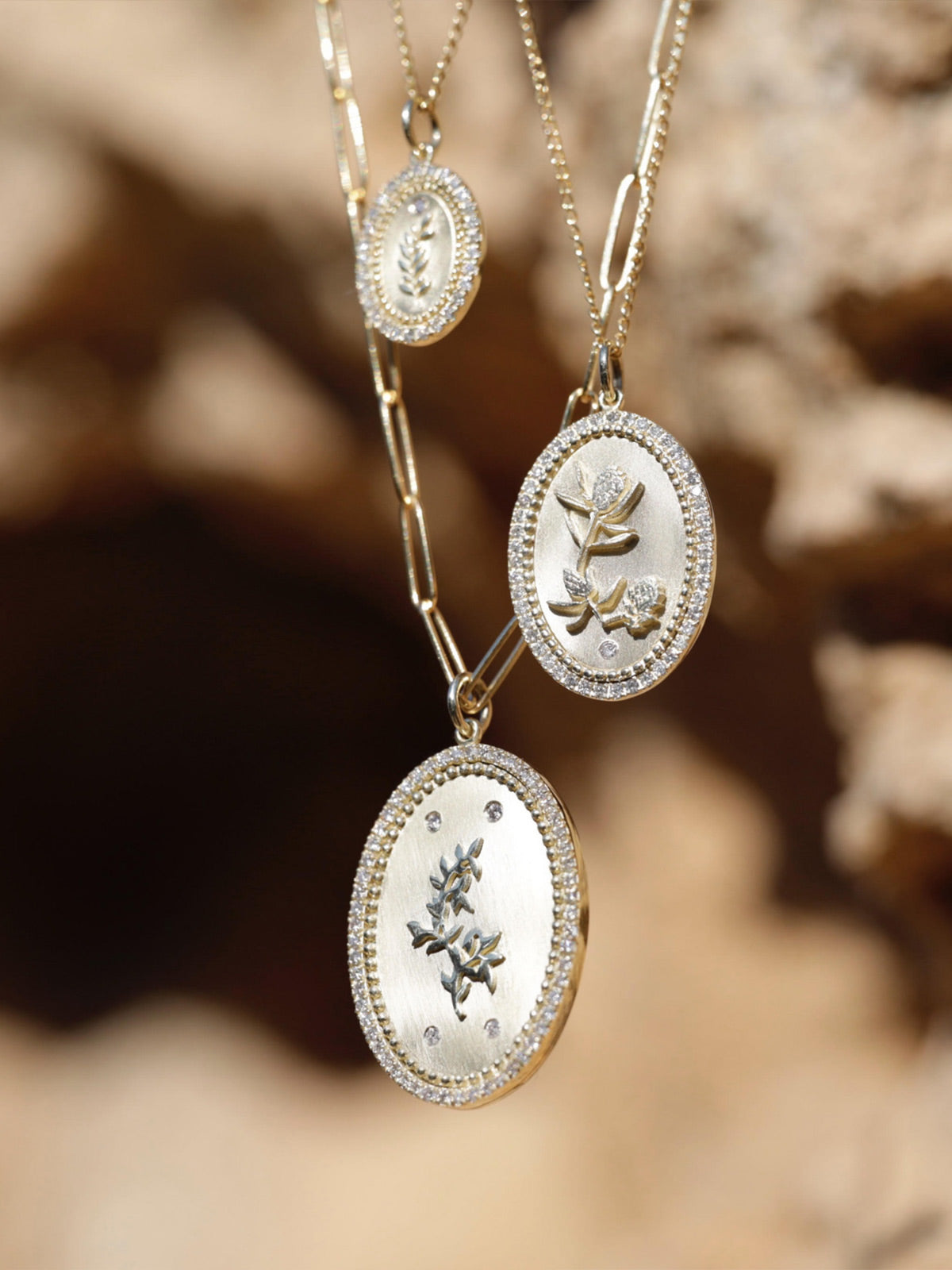 Token Necklace | Pomegranate Token Necklace | Pomegranate