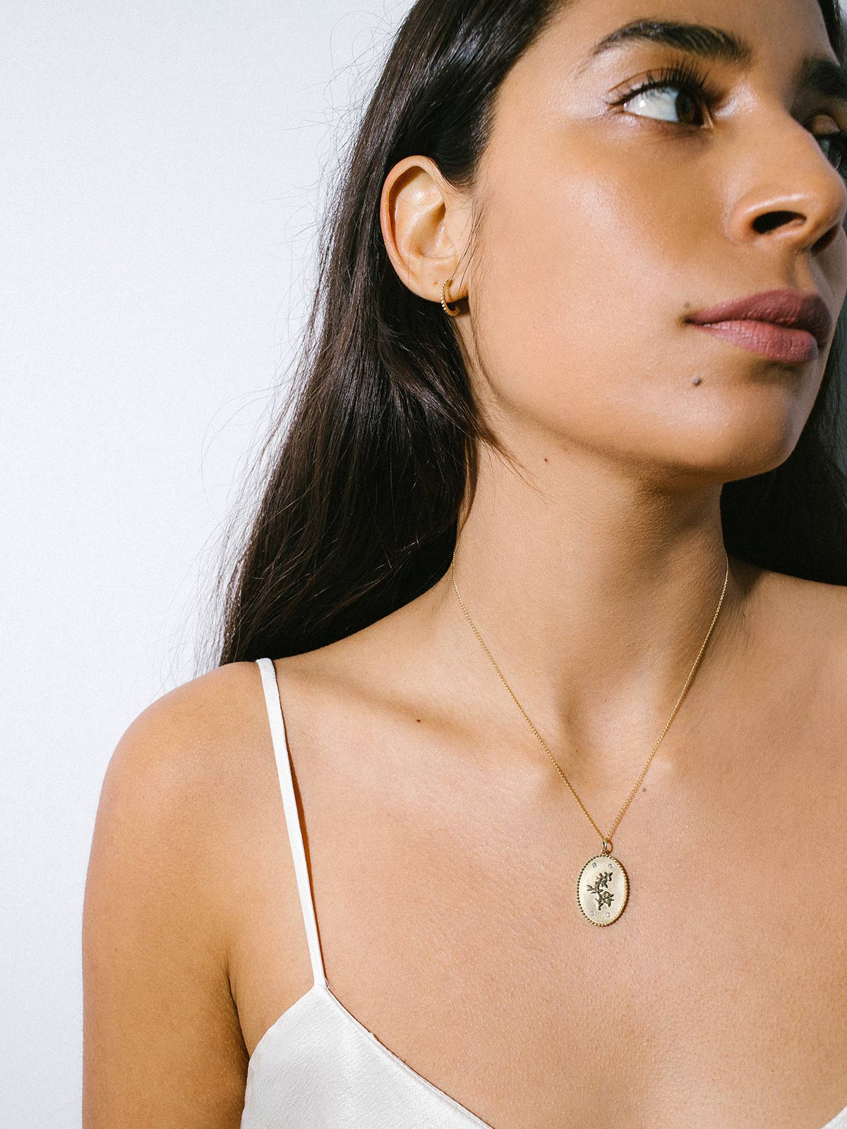 Token Necklace | Pomegranate Token Necklace | Pomegranate