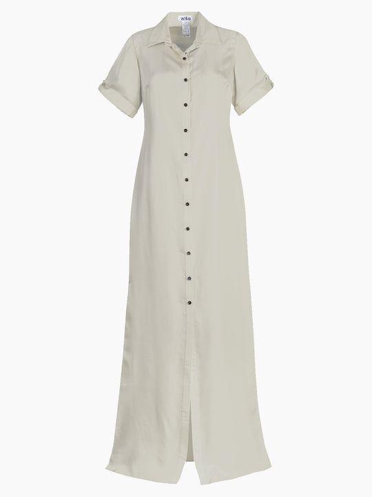 Andrestia Maxi Dress Voile | Ivory