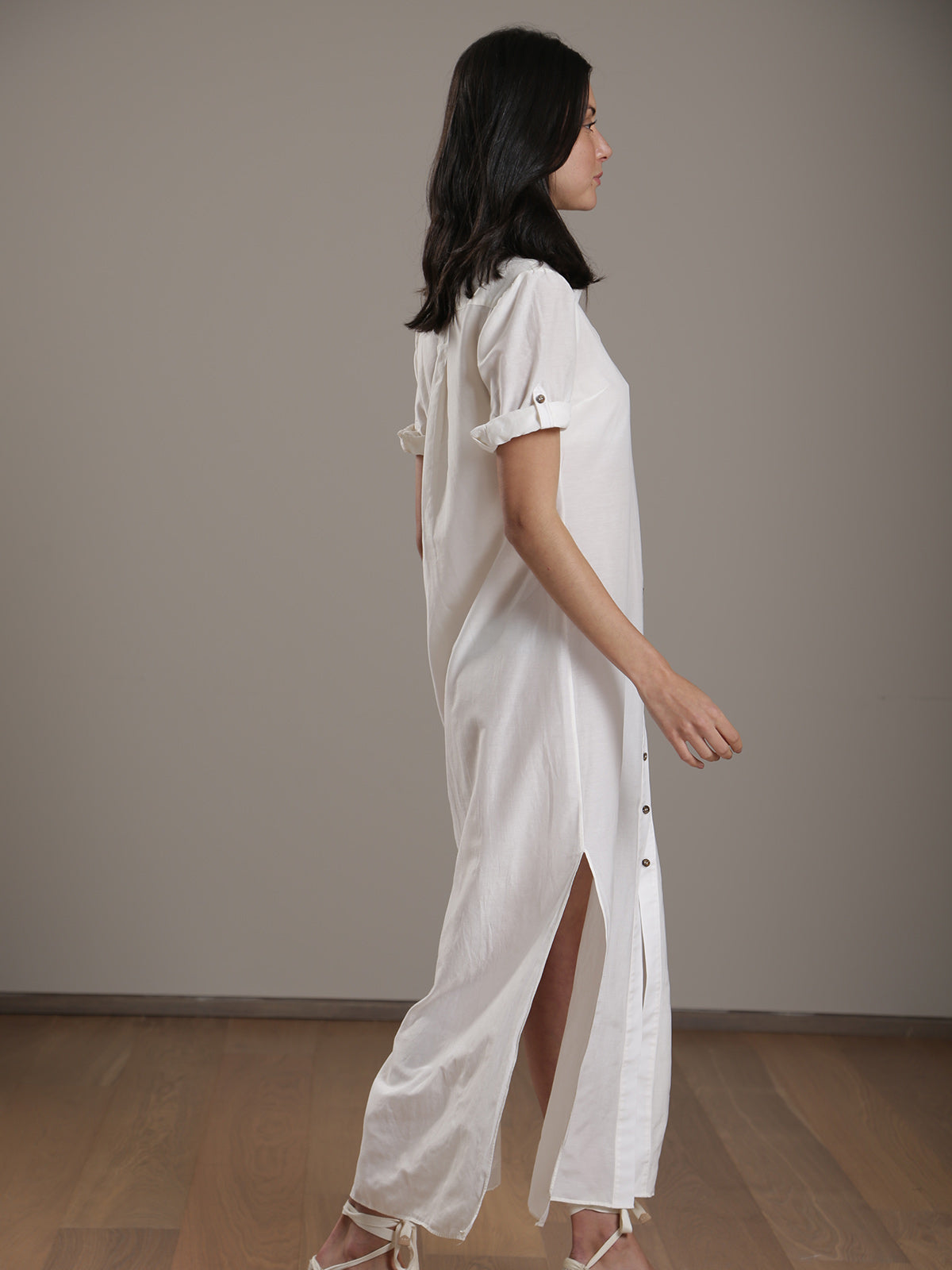 Andrestia Maxi Dress Voile | Ivory Andrestia Maxi Dress Voile | Ivory - Fashionkind