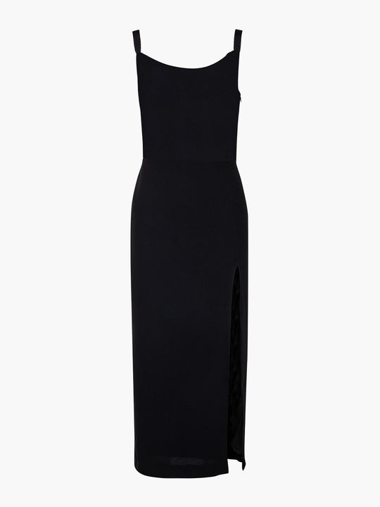 Gaby Cocktail Dress | Black Crepe
