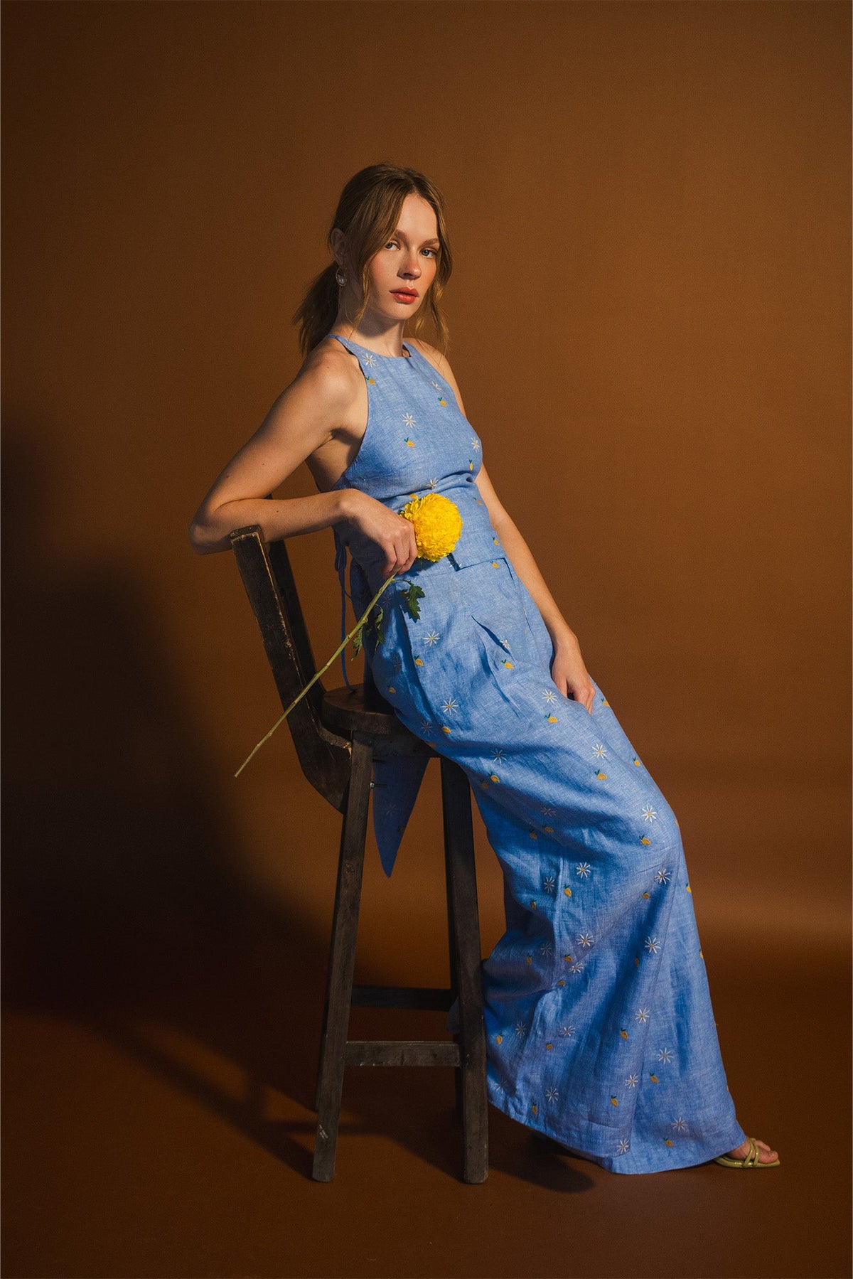 Gardenia Top | Mango Camomile Blue Gardenia Top | Mango Camomile Blue